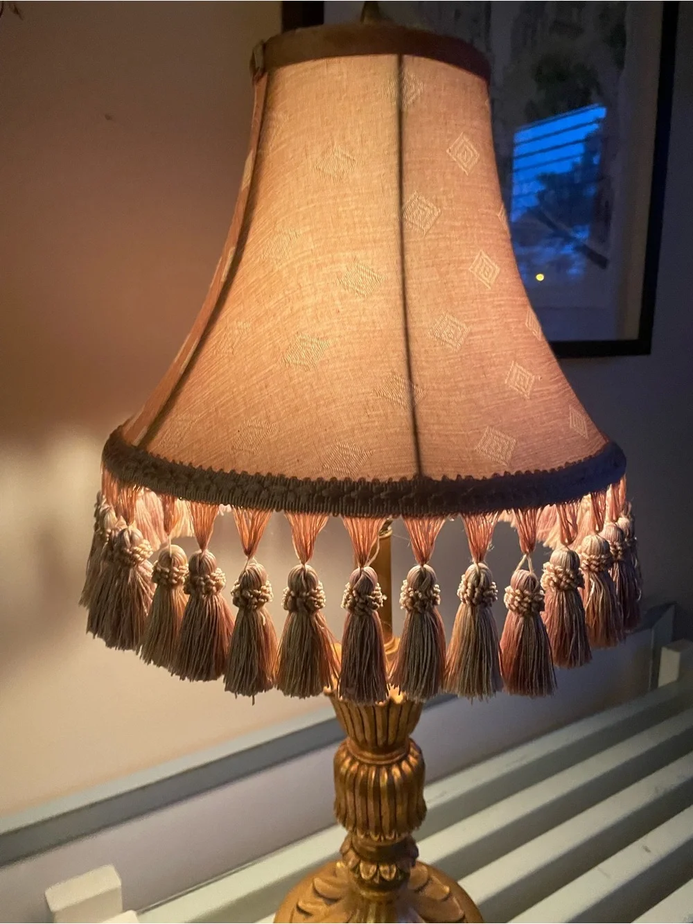 Classic Tassel Table Lamp in Gold